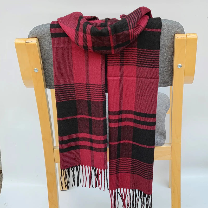 180*35cm Luxury Brand fashion classic lattice men soft scarf cashmere plaid scarves shawl UNISE wraps pashmina headband muffler