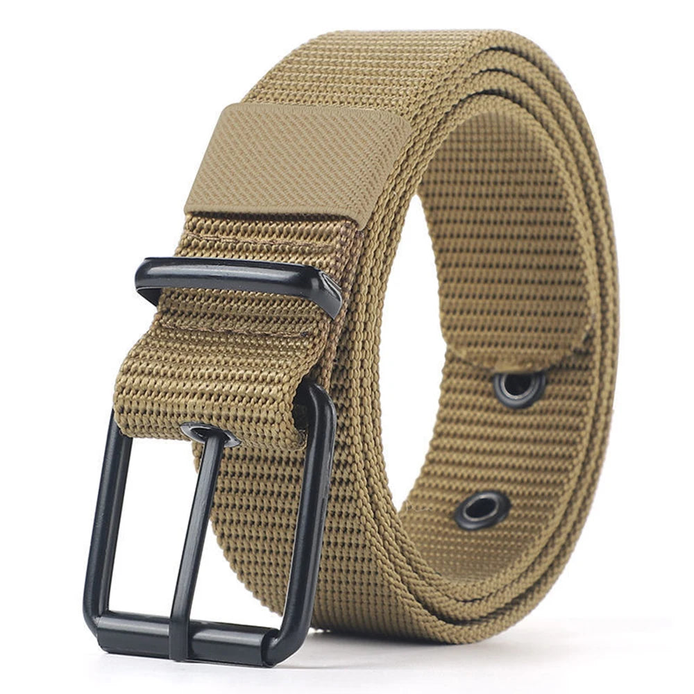 Pin Buckle Nylon Belt for Mens Outdoor Work Military Tactical Hunting High Quality Jeans Strap Canvas Casual Fashion Waistband