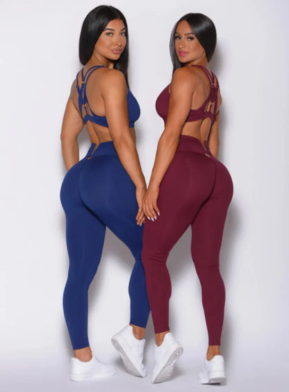 Yoga Set 2pcs Seamless Women Sportswear Workout Clothes Athletic Wear Gym Legging Fitness Bra Crop Top Long Sleeve Sports Suits