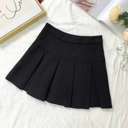 Grey High-waisted Mini Dress For Women Slimming Versatile Anti-exposure A- line Skirt Design Sensibility Spring Autumn 2024 New