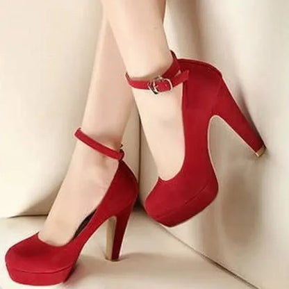 2023 Woman Pumps Autumn Thick Heel Shoes Ol High-heeled Shoes Female The Trend of Ultra High Heels Female Shoes