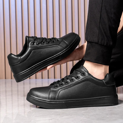 Men's Business casual Shoes Soft Moccasin Shoes Comfortable Casual Shoes for Men Autumn Solid Black White Men Sneakers