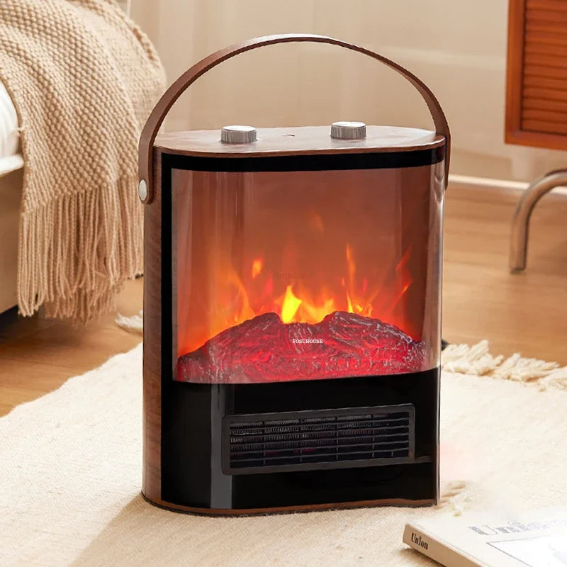 Modern Simulated Flame Fireplaces Home Indoor Sterilization Heater Room Decor Winter Charcoal Stove Electric Fireplace q