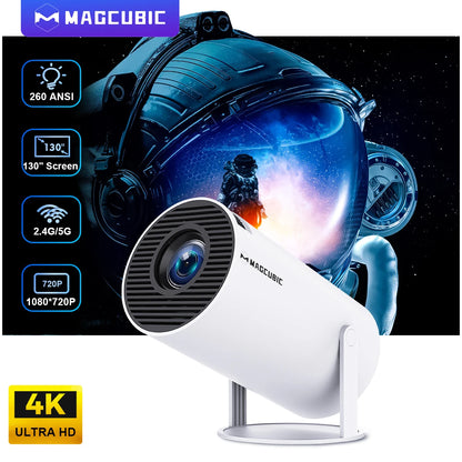 LooX Magcubic© Projector 4K Android 11 HY300 Pro Wifi6 260ANSI Allwinner H713 BT5.0 1080P 1280*720P Cinema Outdoor Portable Projetors