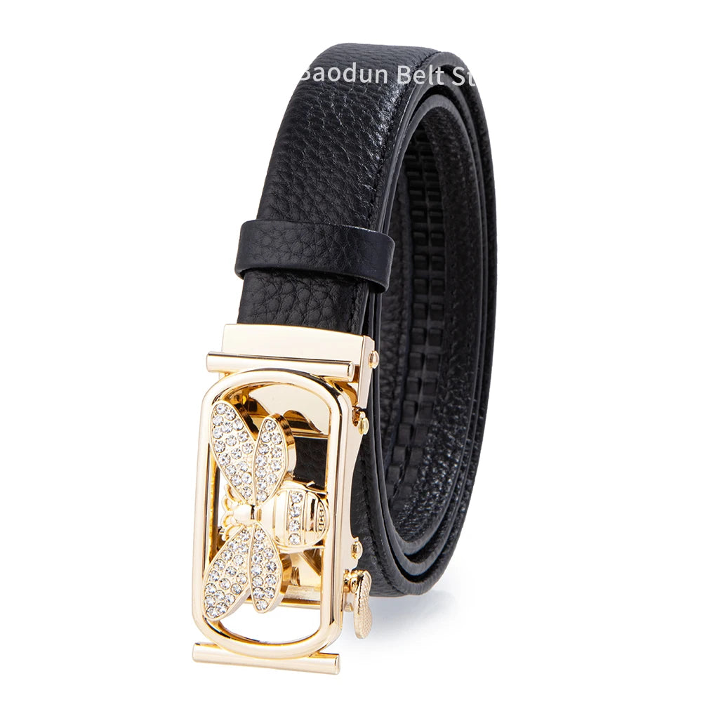 Women Belt Luxury Brand Cowhide Leather Top Quality Classic Pin Buckle Belts New Fashion Female Waistband women luxury belt