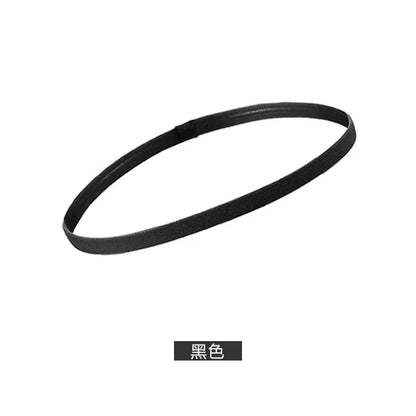 4 Pieces Solid Thicken Non-Slip Elastic Sports Outdoor Headbands Hair Headbands for Men Exercise Hair Bands Sweatbands for Women