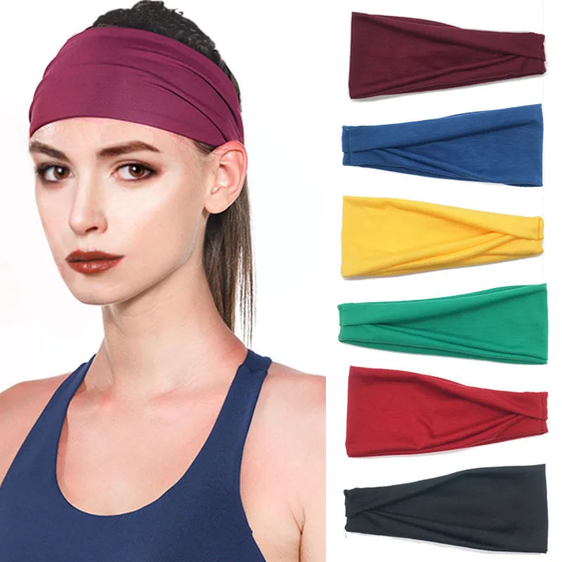 Kiss Jewelry Women's Sports Breathable Sweat-absorbing Headband Summer Y2K Fashion Elastic Bandana Outdoor Hair Bands Jewelry