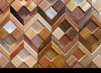 Mosaic solid wood decorative wall panel,background wall art wall,living room exhibition hall, wall renovation decoration design