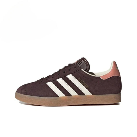 Adidas Gazelle Brown Men's and Women's Lightweight Non-slip Wear Comfort Retro Casual Versatile Fashionable Sports Board Shoes