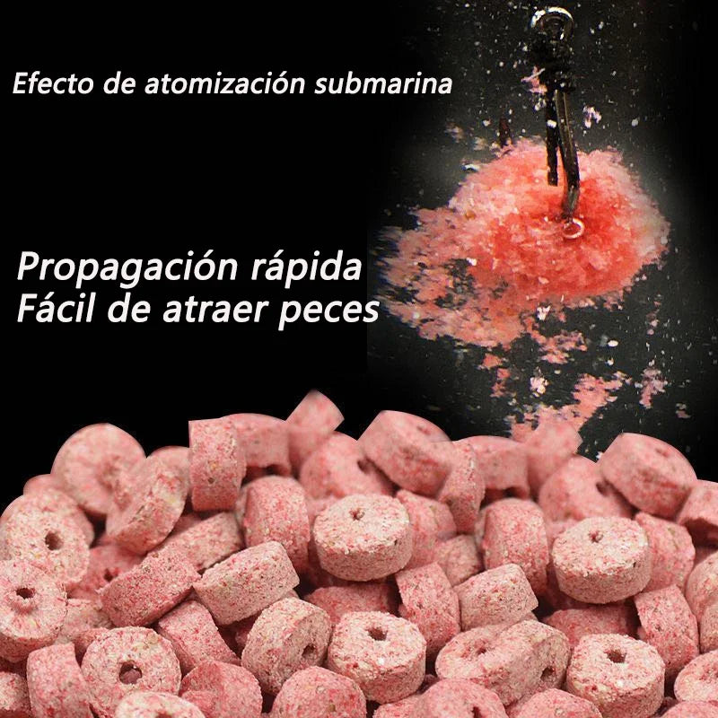 Fishing Feed Attractant Hollow Granular Lure Nutrition Food Fishy Flavor Scent Pesca Carp Atomization Fiber Bite Hook Soft Bait