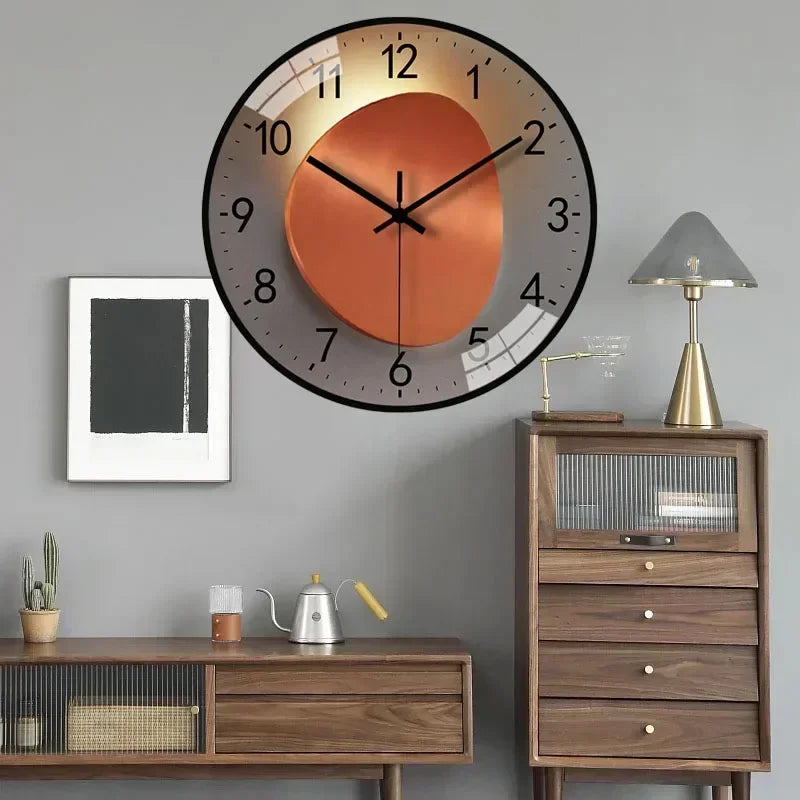 Originality Wall Clock Silent Non-Ticking Battery Operated Wall-mounted Clock Living Room Bedroom Kitchen Office Classroom