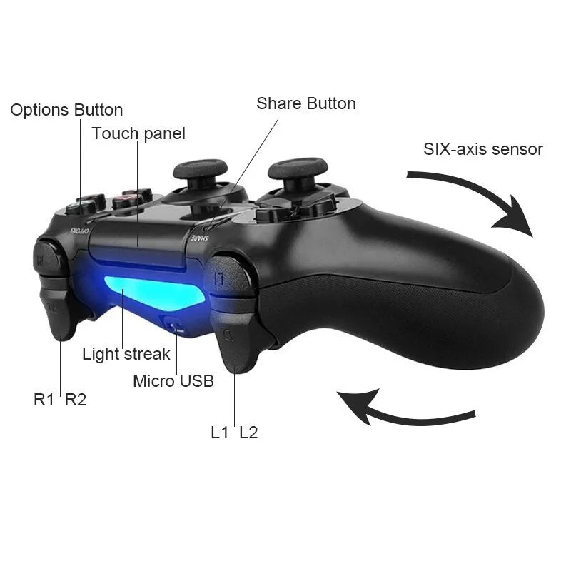 Wireless Controller Support Bluetooth For PS4 Wireless Gamepad Joystick Console Joypad  for PS4 PC Android For Play Station 4