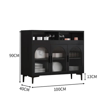 Storage Audio Nordic Living Room Cabinets Cosmetic Wooden Coffee Tea Display Cabinet Side Garage Vitrine Salon Furniture YR50LC