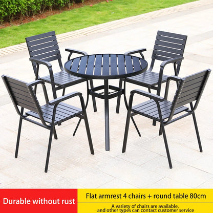 Dining Set Table And Chairs Plastic Wood Furniture Outdoor Furniture High Effective Rattan Outdoor Metal Aluminum Contemporary