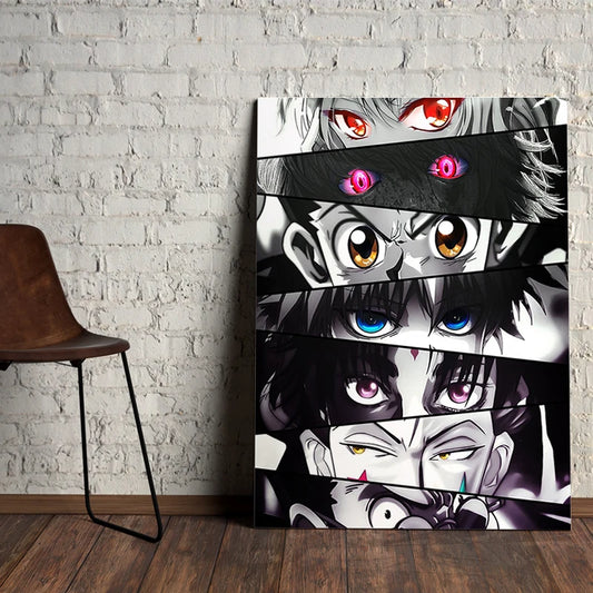 1pc Anime Eye Art Print Poster Abstract Canvas Interior Painting Gamer Kids Bedroom Decorative Wall Picture Modern Living Room