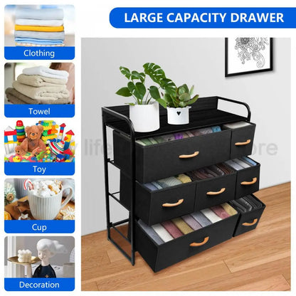 Home Simple Wardrobe Drawer Type Storage Locker Cabinets For Multifunction Large Capacity Cloth Living Room Clothe Cabinet HWC