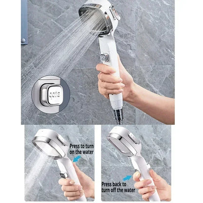 Xiaomi High Pressure Shower Head 3 Modes Adjustable Filter Shower Head Set New Smart Bathroom Shower Head Accessories Sprayer