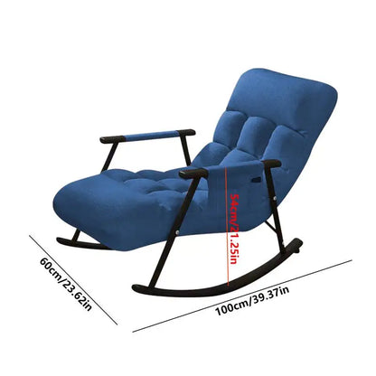 Double Rocking Chair Leisure Chair Waterproof Anti-fouling And Anti-tipping Sofa Chair For Bedroom Balcony Living Room Lazy Nap