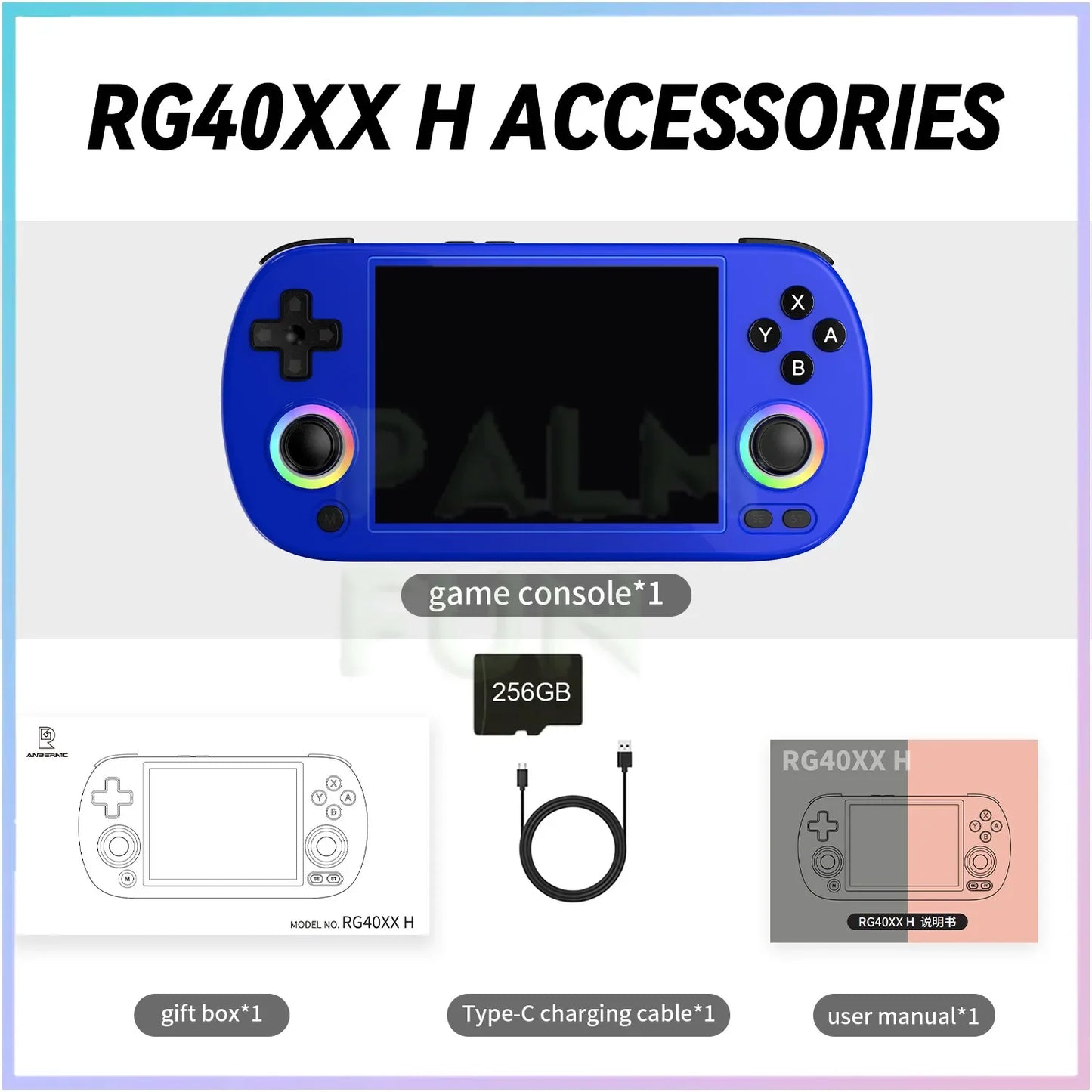 RG40XX H Retro Handheld Game Console 64 Bit 4.0 Inch IPS Screen Linux 5G WIFI Bluetooth HDMI-TV Output Video Gaming Player