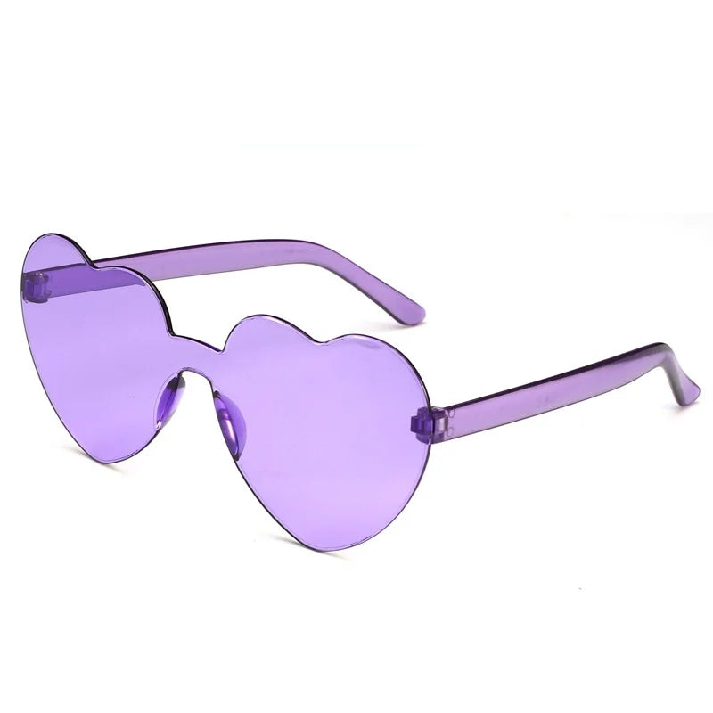 Women Fashion Heart Shaped Effects Glasses Watch The Lights Change To Heart Shape At Night Diffraction Glasses Female Sunglasses