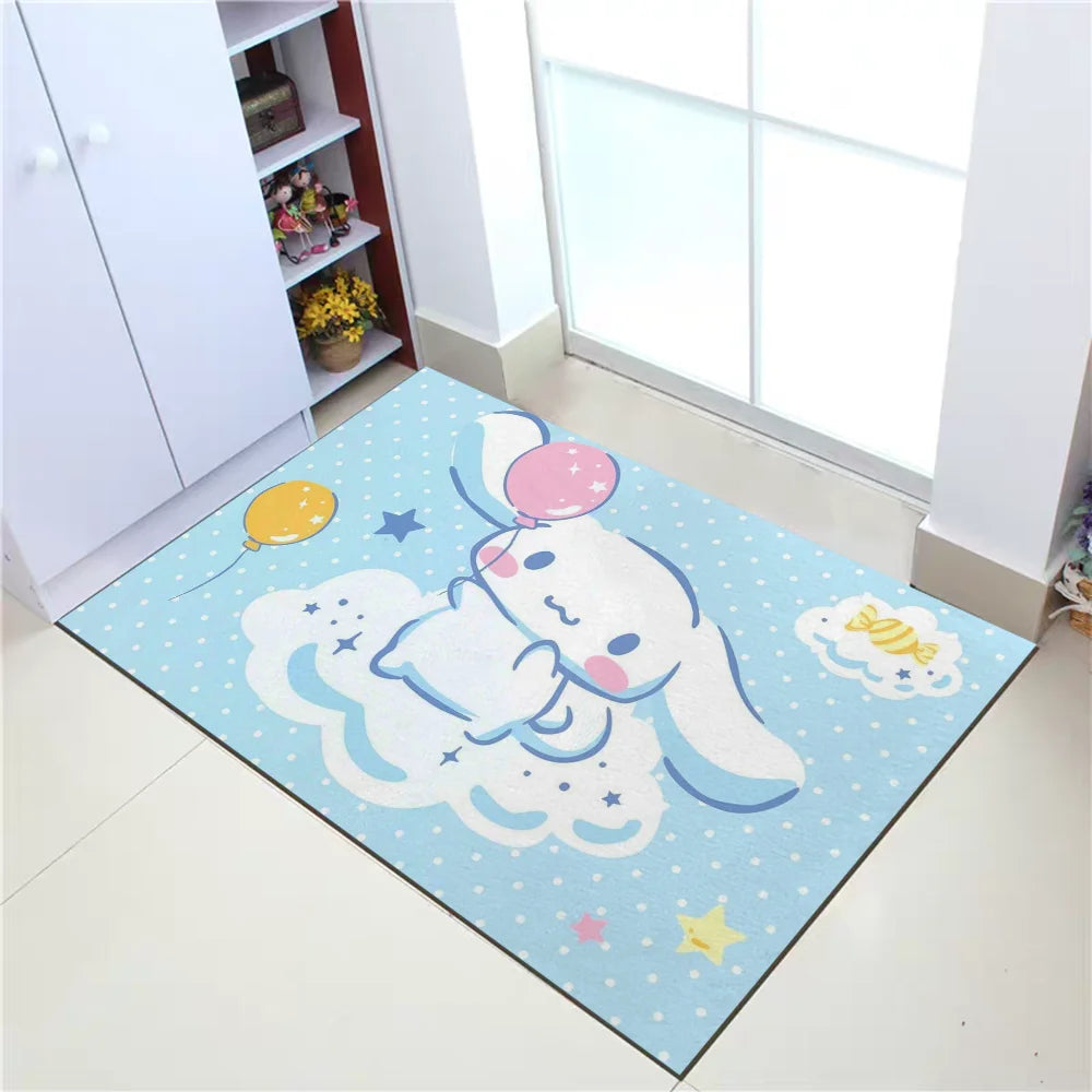 Mat for Hallway Sanrio Cinnamoroll Living Room Rugs Prayer Rug Welcome Home Absorbent Bathroom Rug Kitchen Decoration Floor Mats