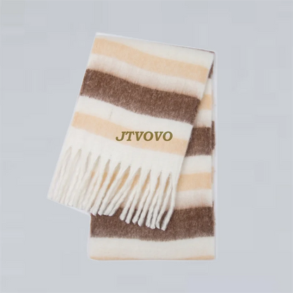 Fashion New Korea Styles Cashmere Scarf Winter Women Warm Thick Shawl Wraps Female Pashmina Long Tassel Foulard Blanket