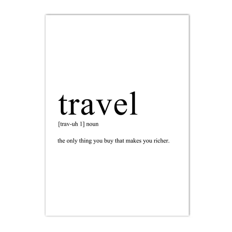 Home Mother Travel Love Family Definition Quotes Wall Art Canvas Painting Nordic Posters And Prints Pictures Living Room Decor