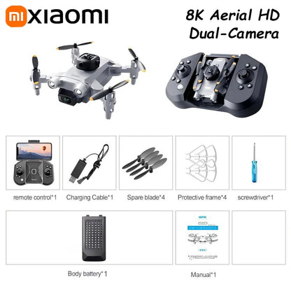 XIAOMI Mini V30 Drone 8K Aerial HD Profesional RC Drones Five-sided Obstacle Avoidance Helicopter Convenient UAV Christmas Gift