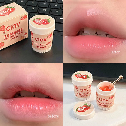 Crystal Temperature Change Lip Balm Vitality Color Lipstick Peach Girl Lip Balm Change Lipstick Lip Care Beauty Makeup TSLM1