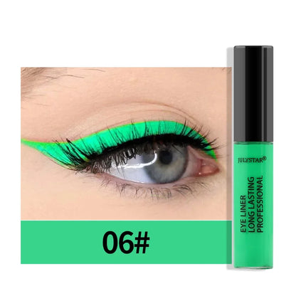 8 Color Eyeliner Liquid Pencil Waterproof Easy To Wear Make Up Matte Eye Liner Blue Pink Green White Black Purple Yellow Eyliner