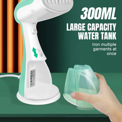 DayPlus 4800W Garment Handheld Steamer Fabric Curtain Clothes Iron Heat Travel Steam DIY,Steamer for Clothes, Home 300ML Tank