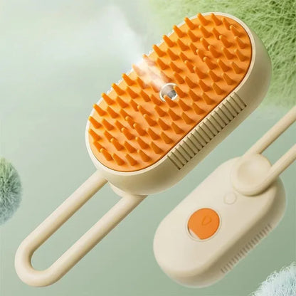 Cat Hair Brush Pet Steam Brush Cat Dog Cleaning Steamy Spray Massage Beauty Comb 3 in 1 Hair Removal Dog Grooming Supplies