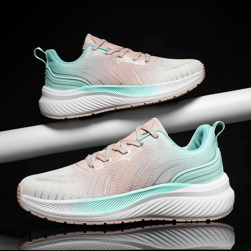 ONEMIX 2024 New Cushioned Running Shoes Women Fall Winter Heavy Runners Lace-up Women Jump Rope Dance Non-slip Outdoor Sneakers