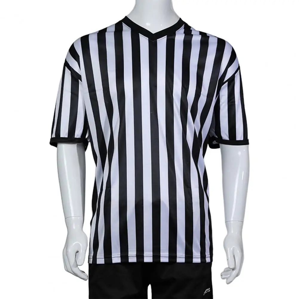 Referee Uniform Professional Men Football Referee Shirt T-shirt Sporting Goods Collared Referee Shirt Soccer Basketball Jerseys