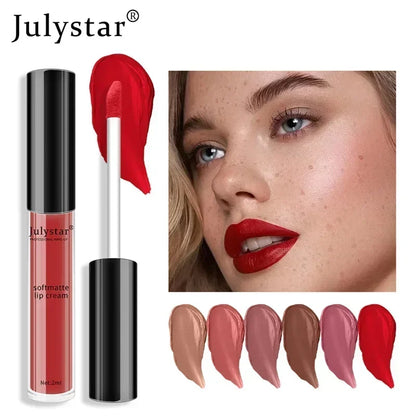 1pc Waterproof Liquid Lipsticks Lip Makeup Matte Velvet Lipstick Lip Gloss Red Sexy Cosmetic 6 Colors Long Lasting Lip Glaze