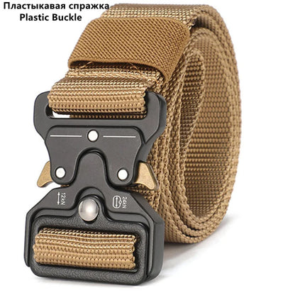 Men's Belt Outdoor Hunting Tactics Belt Multi functional Buckle Nylon Belt High Quality Marine Corps Canvas Belt