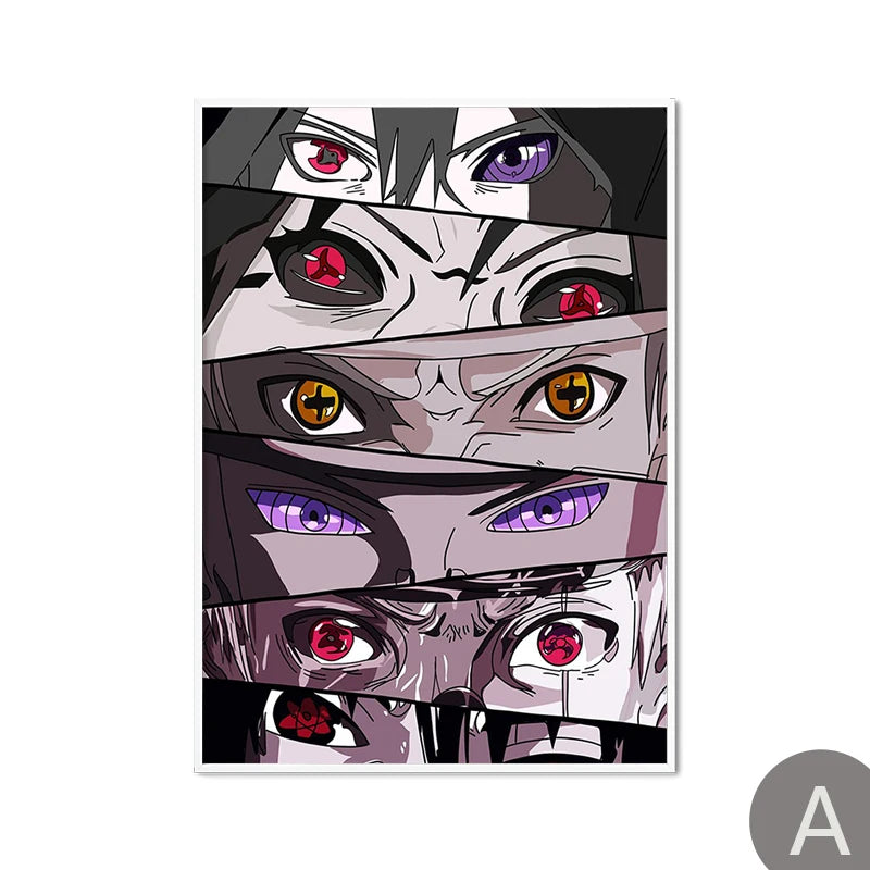 1pc Anime Eye Art Print Poster Abstract Canvas Interior Painting Gamer Kids Bedroom Decorative Wall Picture Modern Living Room