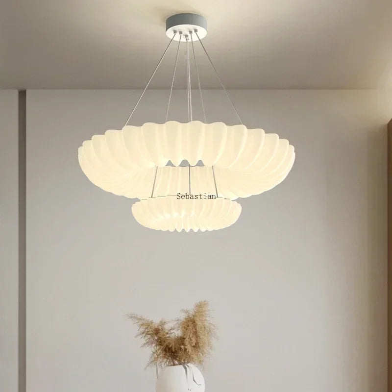 Bedroom Pendant Light, Internet Famous, Cream Style, Room Pendant Light,Restaurant Bar Desk Light Simple, Modern and Cozy