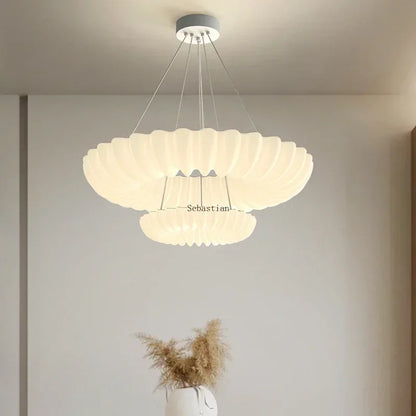 Bedroom Pendant Light, Internet Famous, Cream Style, Room Pendant Light,Restaurant Bar Desk Light Simple, Modern and Cozy