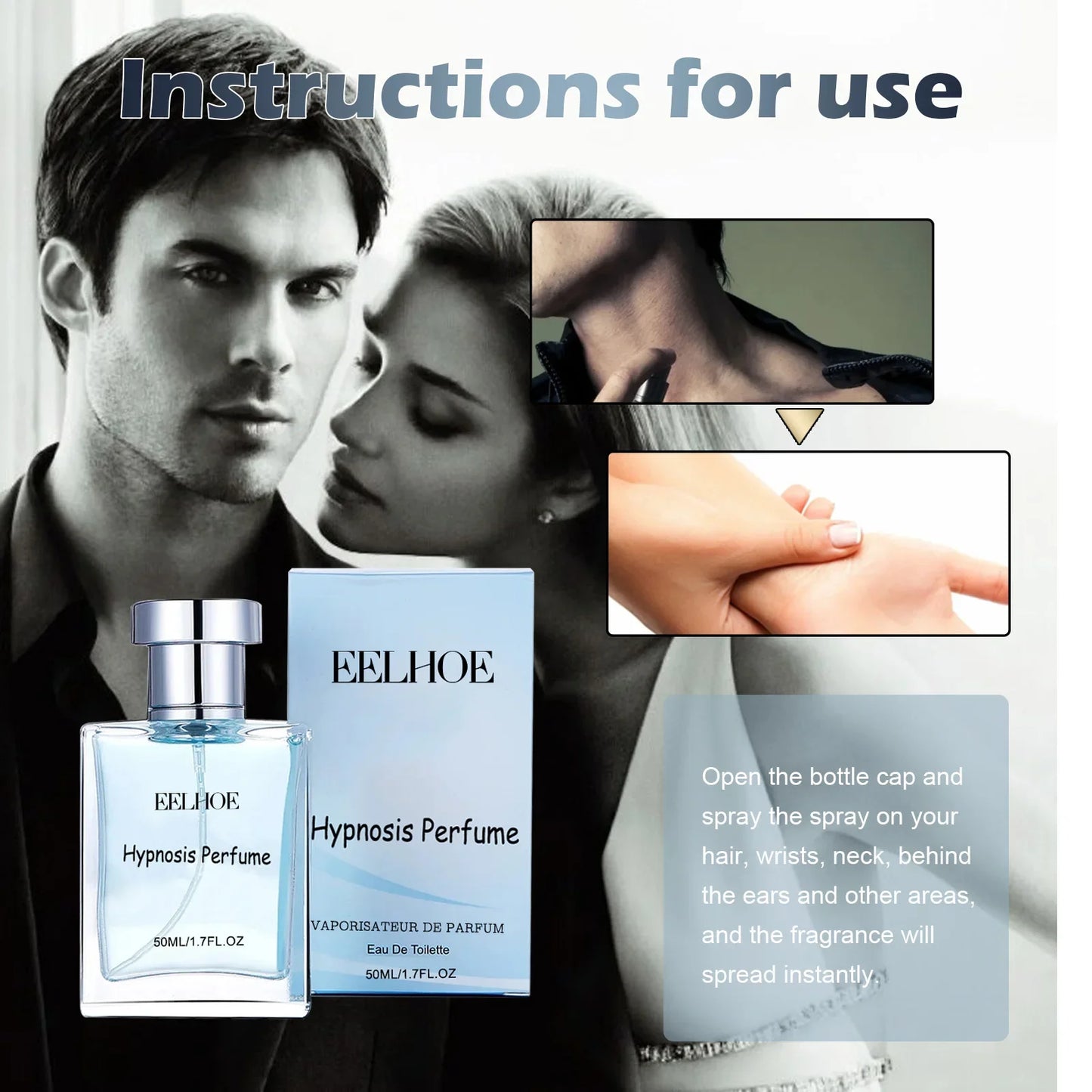 Hypnosis Perfume Of Man To Attract Woman Excited Fragrance Long Lasting Body Spray Flirting Encourage Dating Erotic Women Scent