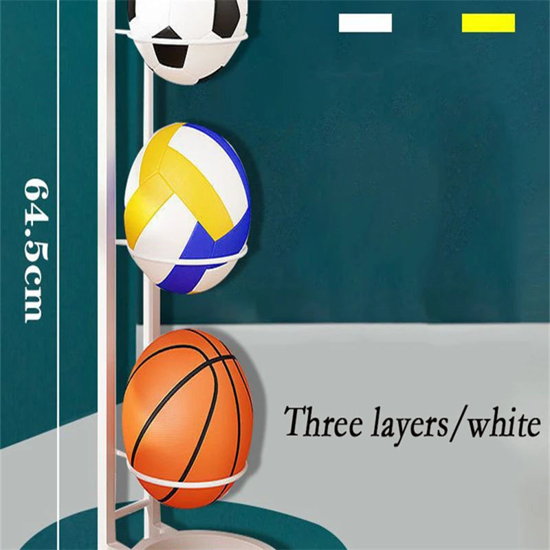 Three Layers Lndoor Basketball Storage Rack Put Ball Football Storage Basket Placed Rack Kindergarten Volleyball Stand Holder