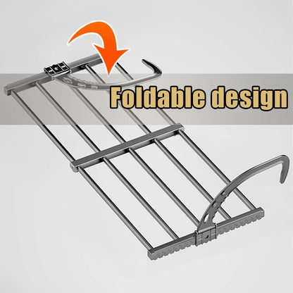 Foldable Clothes Drying Rack Stainless Steel for Balcony Bedroom Drying Shoes Clothes Towel Organizer Window Shoe Storage Shelf