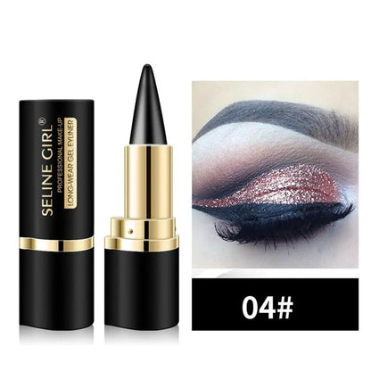 1PCS Portable Eyeliner Cream Black Eye Liner Pen Natural Waterproof Eyes Tattoo Eyeliner Professional Lasting Eyes Makeup