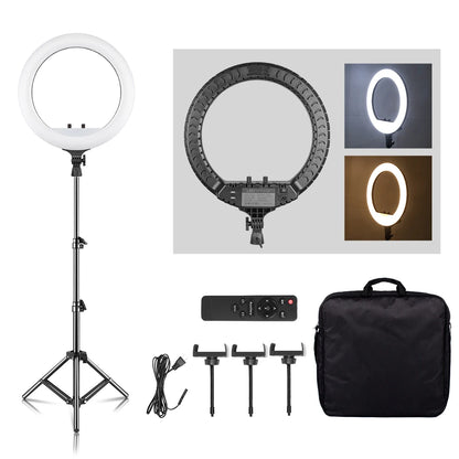 SH 45cm 18 inch Ring Light With Tripod Stand Usb Charge Selfie Led Lamp Dimmable Photography Light For Photo Photography Studio