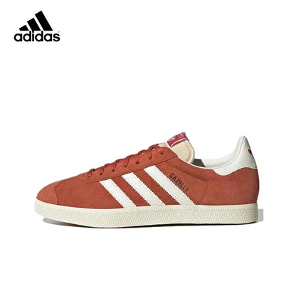 Adidas Gazelle Brown Men's and Women's Lightweight Non-slip Wear Comfort Retro Casual Versatile Fashionable Sports Board Shoes