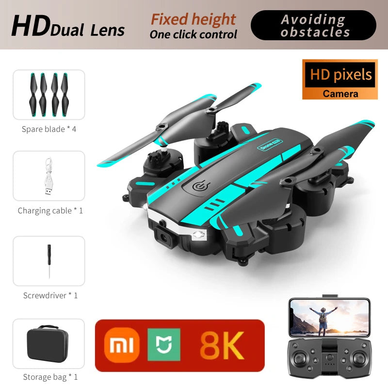 Xiaomi T6 Drone 8k Profesional 4K HD GPS Camera Obstacle Avoidance Aerial Photography Optical Flow Foldable Quadcopter Gift 1KM