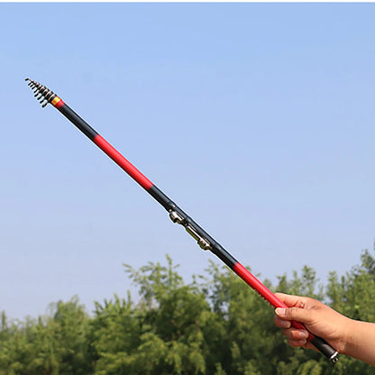 Carbon fiber 2.7M 3.6M 4.5M 5.4M 6.3M Spinning Fishing Rod M Power Telescopic Rock Fishing Rod Carp Feeder Rod Surf Spinning Rod