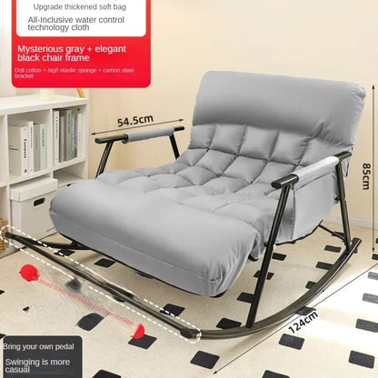 Rocking Chair, Lounge Chair,Leisure and Lazy Sofa, Sleeping Room, Single Person Rocking Chair, Adult Household Adult Balcony