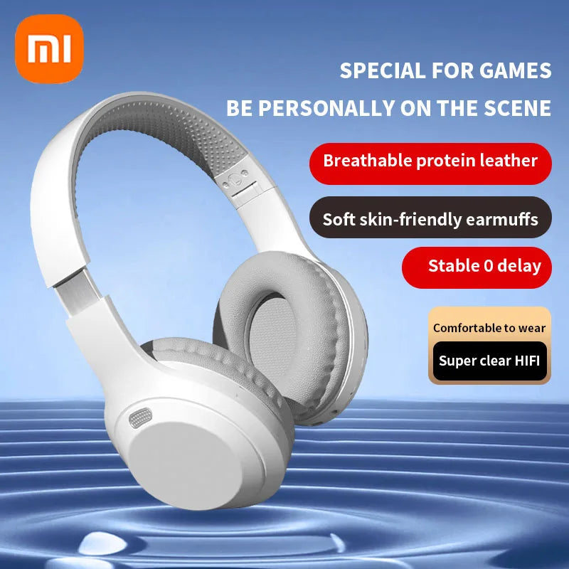 Xiaomi 5W Wireless Headphones Bluetooth5.3 Earphones Foldable Earbuds 40mm Driver Game Music Over Ear Stereo Headset With Mic