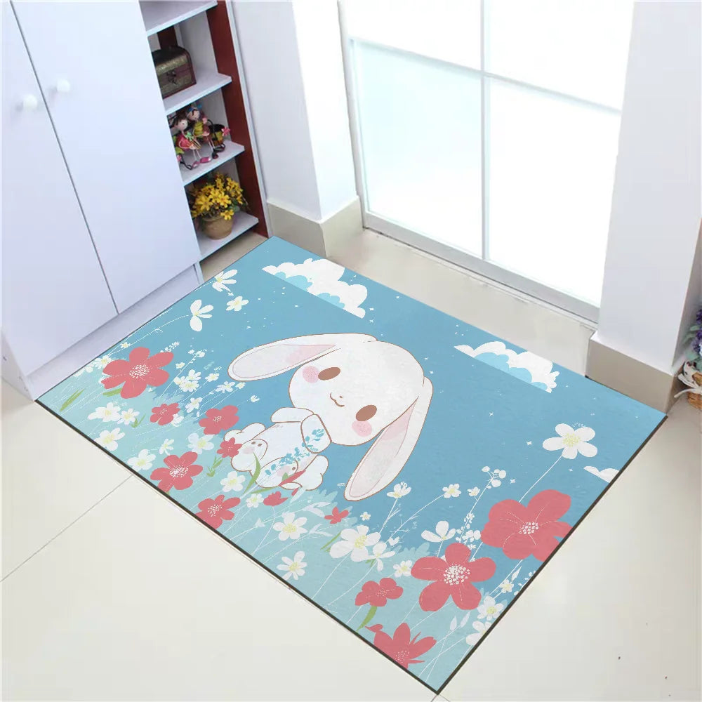 Mat for Hallway Sanrio Cinnamoroll Living Room Rugs Prayer Rug Welcome Home Absorbent Bathroom Rug Kitchen Decoration Floor Mats